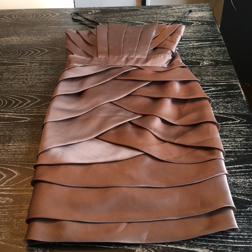 Badgley Mischka Elegant Bronze Dress